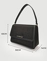 Tommy Hilfiger Printed Black Polyester Sling Bags