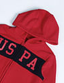 U.S. Polo Assn. Kids Boys Brand Printed Hooded Sweatshirt