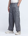 Flying Machine Cobain Loose Fit Solid Cargos