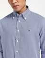 Tommy Hilfiger Houndstooth Regular-Fit Twill Woven Shirt
