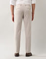 Arrow Mid Rise Solid Polyester Trousers