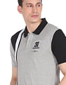 AD by Arvind Colour Block Sporty Polo Shirt