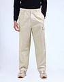 Flying Machine Solid Loose Fit Pleated Cargos