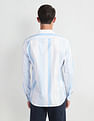 Arrow Sports Mandarin Collar Twill Shirt
