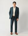 Arrow Solid Tailored Fit Formal Two Piece Suit