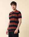 U.S. Polo Assn. Horizontal Striped Gold Cup Polo Shirt
