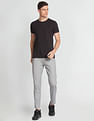 Flying Machine Twill Geometric Print Trousers