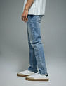 Flying Machine Slash Slim Tapered Fit Acid Washed Jeans