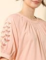 U.S. Polo Assn. Women Floral Embroidered Top