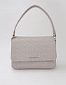 Tommy Hilfiger Logo Brown Pu Hand Bag