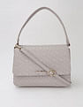 Tommy Hilfiger Logo Brown Pu Hand Bag