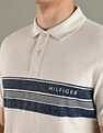 Tommy Hilfiger Striped Regular-Fit Cotton Polo T-Shirt