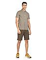 Tommy Hilfiger Men Yellow Slim Fit Check Casual Shirt