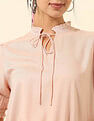 U.S. Polo Assn. Women Ruffle Neck Solid Top