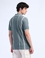 Flying Machine Vertical Striped Regular Polo Shirt