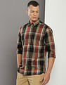 Tommy Hilfiger Pure Cotton Tonal Plaid Check Shirt