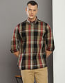 Tommy Hilfiger Pure Cotton Tonal Plaid Check Shirt