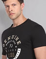 AD by Arvind Crew Neck Graphic Print T-Shirt