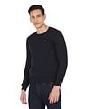 Arrow Sports Solid Crew Neck Sweat Shirt