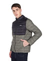 Flying Machine Colour Block Quilted Jacket