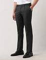 Arrow Textured Mid Rise Trousers