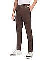 Calvin Klein Men Brown Mid Rise Solid Chinos