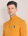 U.S. Polo Assn. High Neck Logo Sweater