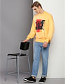 Calvin Klein Layered Photo Print Oversized Sweatshirt