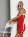 Tommy Hilfiger Halter Neck Archive Games Bodycon Dress