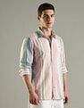Tommy Hilfiger Striped Regular Fit Cotton Shirt