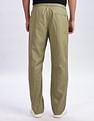 Calvin Klein Jeans Relaxed-Fit Solid Mid Rise Trousers