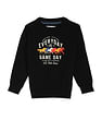 U.S. Polo Assn. Kids Crew Neck Graphic Print Cotton Sweater
