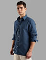 Tommy Hilfiger Striped Regular Fit Plain Woven Shirt