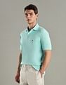Tommy Hilfiger Solid Regular-Fit Cotton Polo T-Shirt