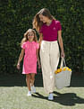 U.S. Polo Assn. Kids Girls Cinched Waist Polo Dress