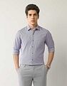 Arrow Textured Manhattan Slim Fit Shirt