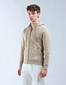 Flying Machine Solid Regular Fit Hooded Sweatshirt