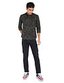 Flying Machine Camouflage Print Pure Cotton Shirt