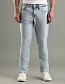 Tommy Hilfiger Heavy-Wash Slim Fit Mid Rise Jeans