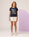 U.S. Polo Assn. Kids Girls Flip Sequins Relaxed Fit  T-Shirt