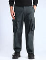 Flying Machine Mid Rise Relaxed Fit Trousers