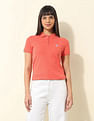 U.S. Polo Assn. Women Regular Fit Solid Polo Shirt