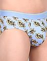 Calvin Klein Underwear Men Blue Low Rise Floral Print Hip Briefs