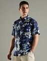 Tommy Hilfiger Printed Regular Fit Linen Shirt