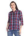 U.S. Polo Assn. Women Long Sleeve Check Shirt