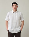 Arrow Sport Vertical Striped Dobby Shirt