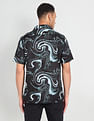 Flying Machine Cuban Collar Viscose Shirt