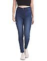 Flying Machine Women Betty Slim Fit Whiskered Jeggings