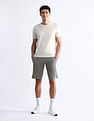 USPA Active Brand Embossed Slim Fit T-Shirt