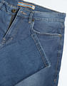 Flying Machine Stone Wash Slash Slim Tapered Fit Jeans